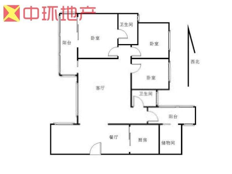 湘雅附三医院精装三房 南北通透雄海花园长房