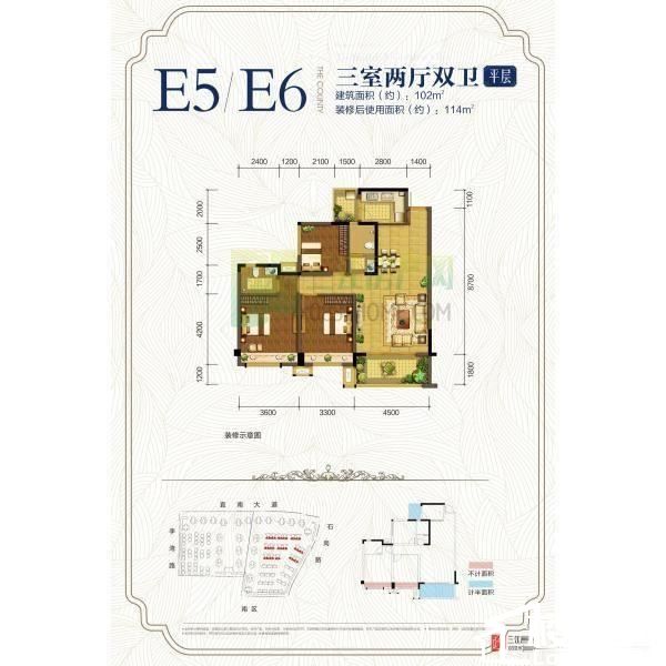 (代理,无信息费)邦泰花园城 稀有洋房顶跃带大露台 车位