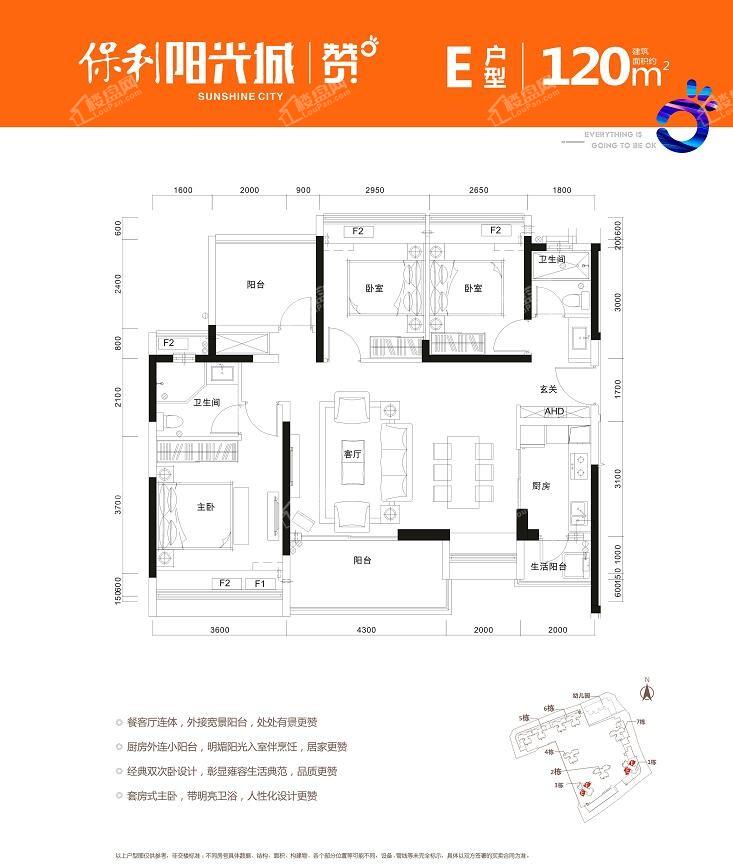 深圳保利阳光城3居室户型_图片大全-深圳楼盘网