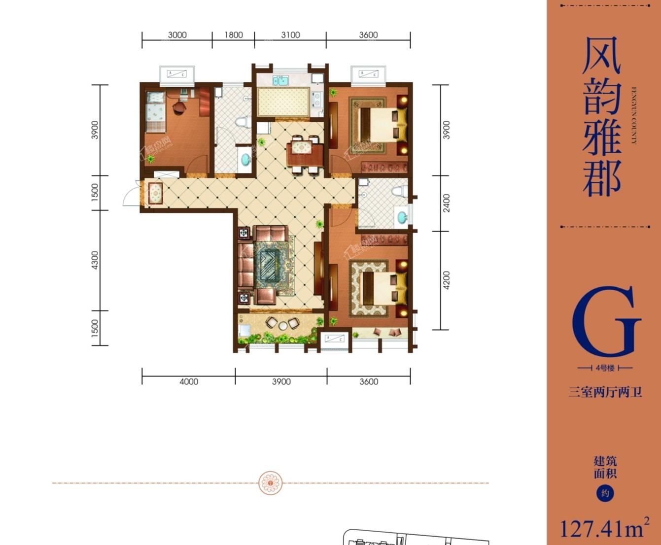 领郡东城户型图_房型图_户型图大全-宝鸡楼盘网