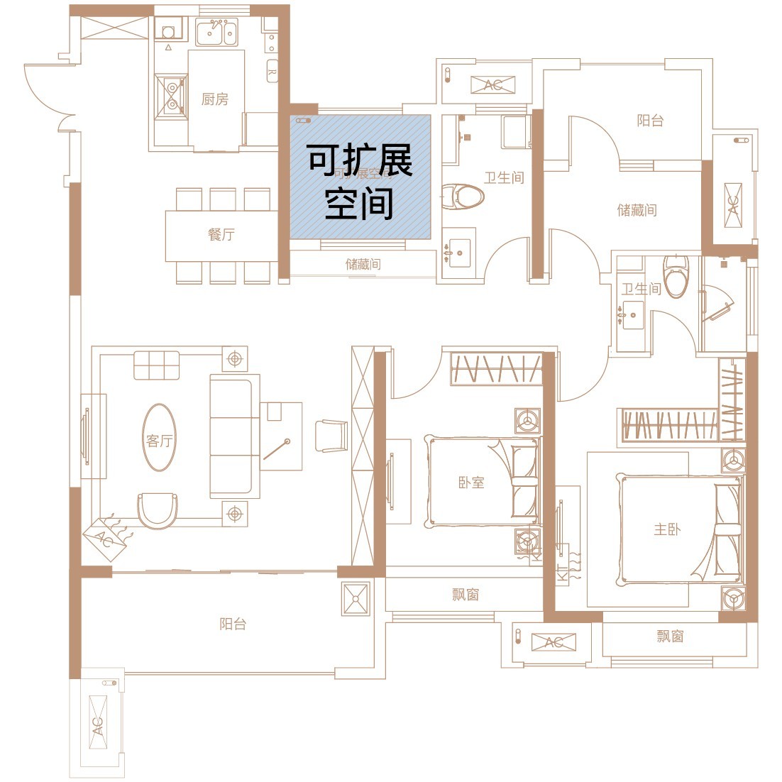 建业通和府,智慧生态家|137㎡四室大宅,优质生活舒适享受