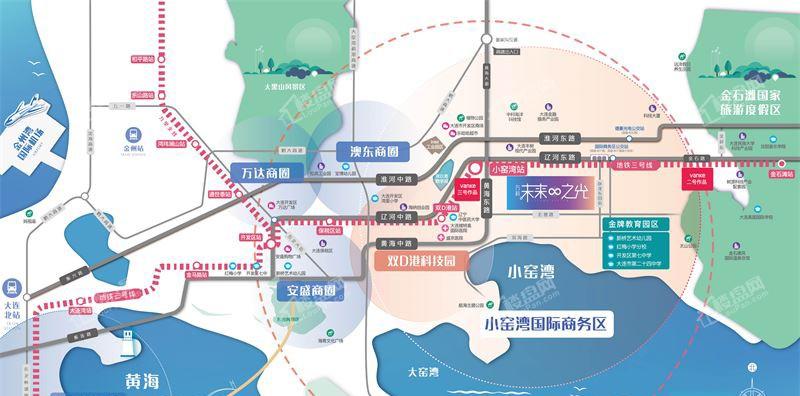 它位于小窑湾核心区域入口,是未来开发区核心区域,占地面积约10万方