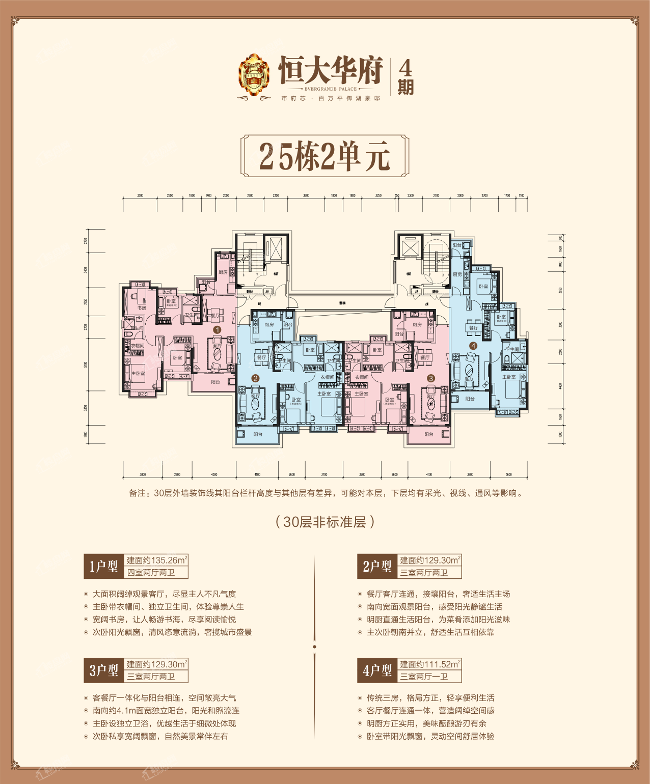 郴州明星楼盘【恒大华府】四期金牌户型抢先看