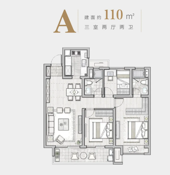 中信泰富锦辰户型面积多大?