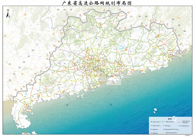 广东省高速公路网规划布局图