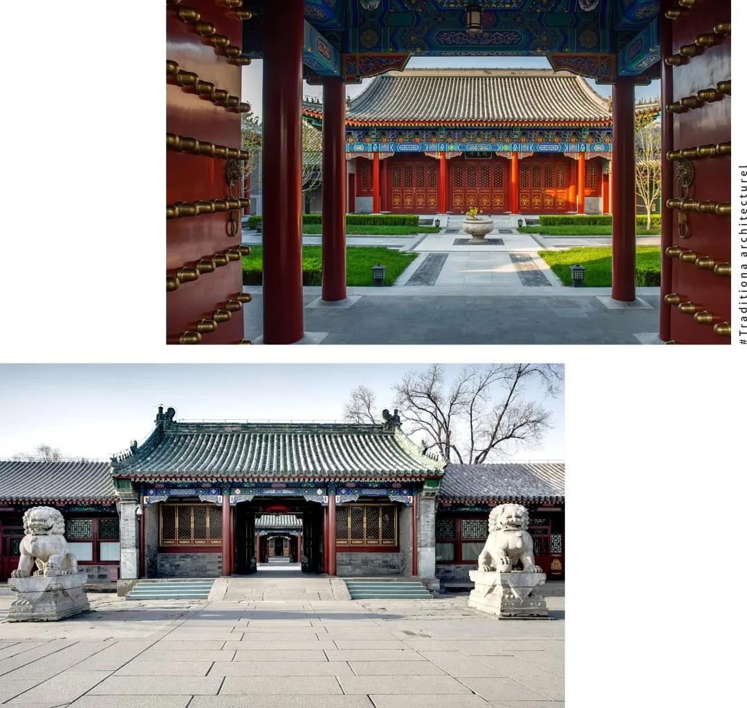 王府大门是中国传统建筑大门中等级的,专用于王府,与普通四合院开在