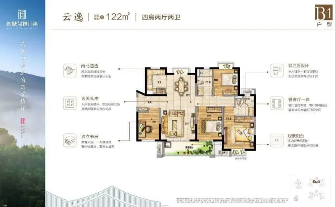 樟木头新城玺樾门第户型图特点