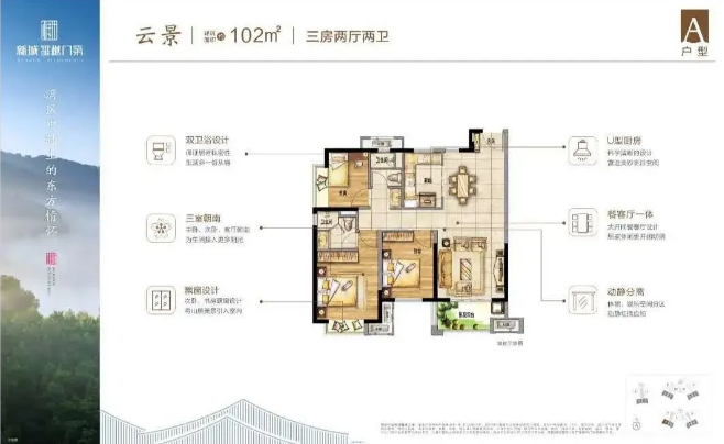 樟木头新城玺樾门第户型图特点