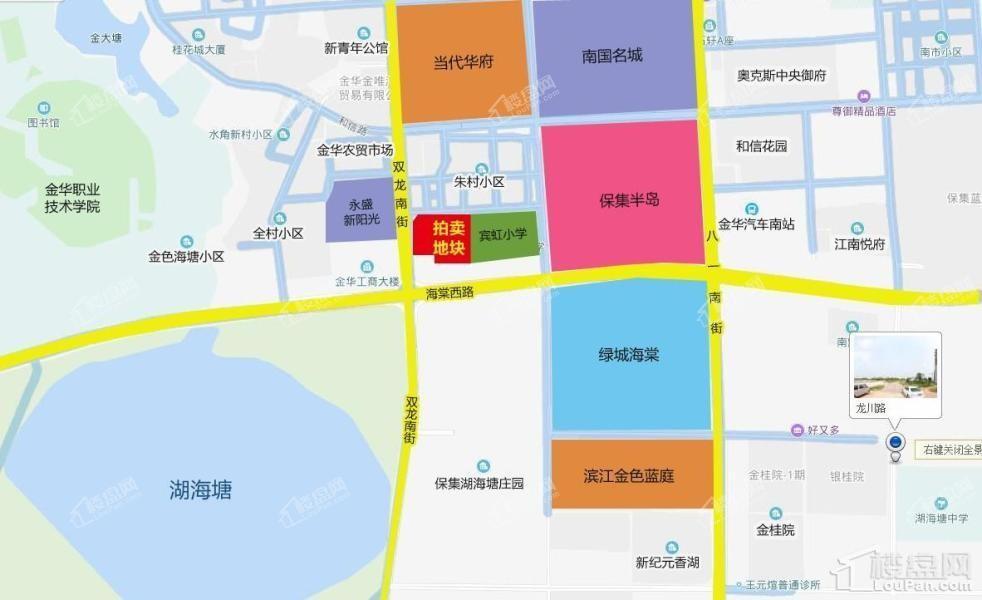 湖海塘边纯洋房小区!金华智园置业宾虹小学西侧地块效果图,案名出炉