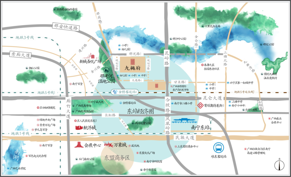 南宁融创九樾府地理位置怎么样?楼盘好不好