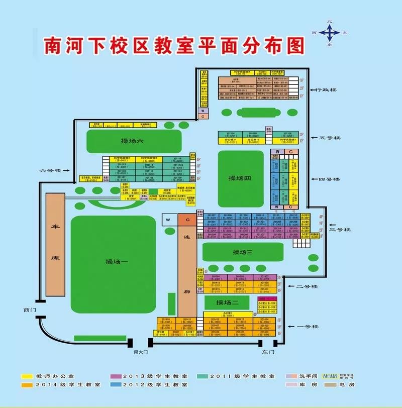 扬州育才实验本部平面分布图