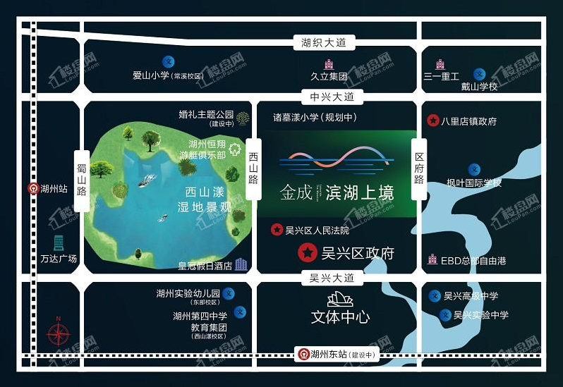 金成滨湖上镜区位及配套