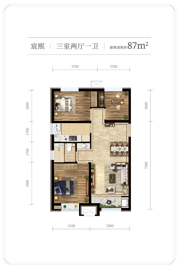 丰南鸿坤理想城,目前在售有哪些户型?