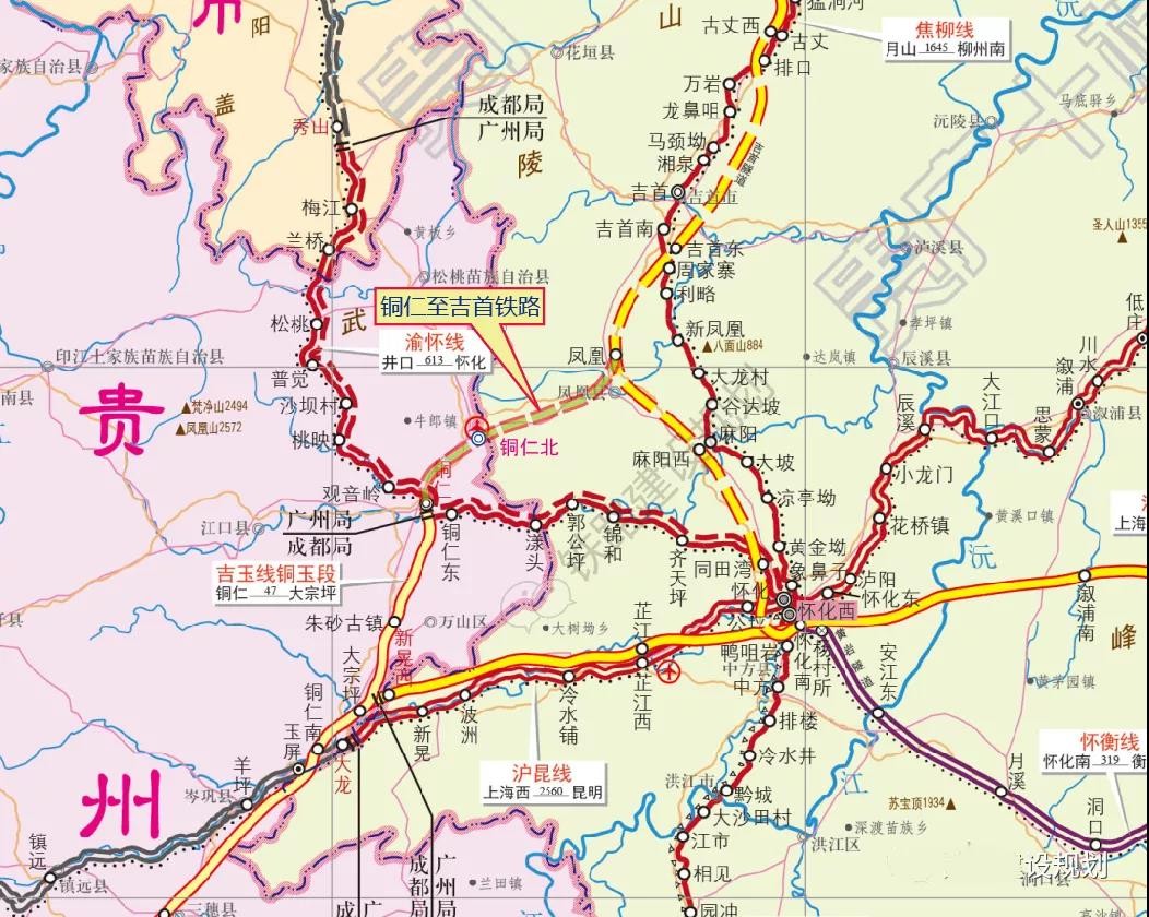 2021年贵州省重大工程项目公布,新开工建设4个铁路项目
