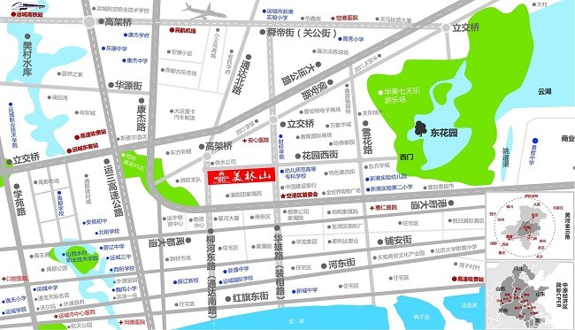 美林山,位于运城空港南区华雄南路幼师对面,河东街延长线,关公机场
