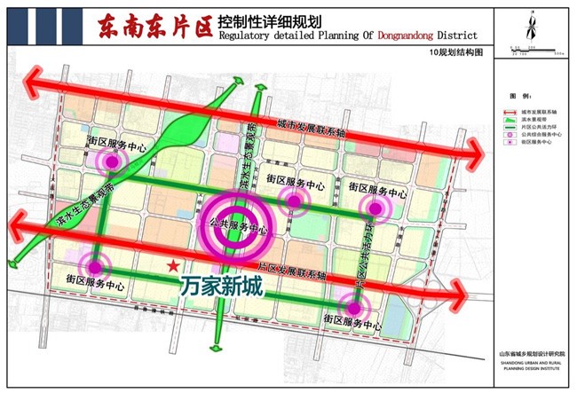 9平方公里   片区内大庆路,石化中路为城市快速路   形成"一心两轴,两