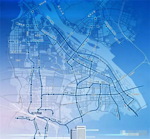长沙望城区6大板块36宗土地出让!远期规划8条地铁!