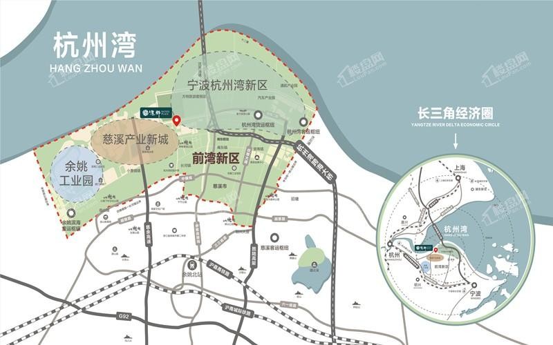 宁波杭州湾新区位于杭州湾南岸,慈溪市域北部,北与嘉兴隔海相望,位居
