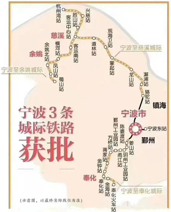 根据此前已公开的相关方案,该线路自宁波地铁3号线骆驼北站起,经澥浦