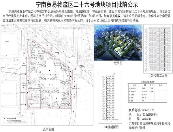 宁波新政之后,奉化区方桥地王最新规划方案