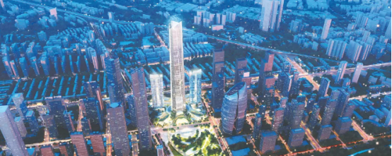 调整至目前的475米,将与475米高的楚商大厦,绿地中心并列成为武汉第一