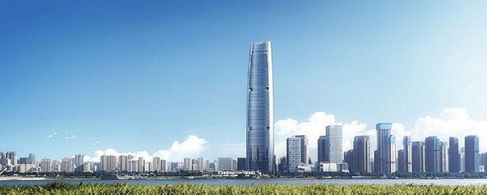 有125层(设计层高),是武汉市的一座超高层地标式摩天大楼,高度636米
