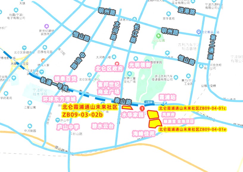 宁波集中供地将迎首拍 北仑霞浦再推两宗"地铁盘"