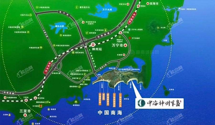 海南楼市 楼盘导购 位于"世界长寿之乡"万宁市,是海南东海岸独立原生