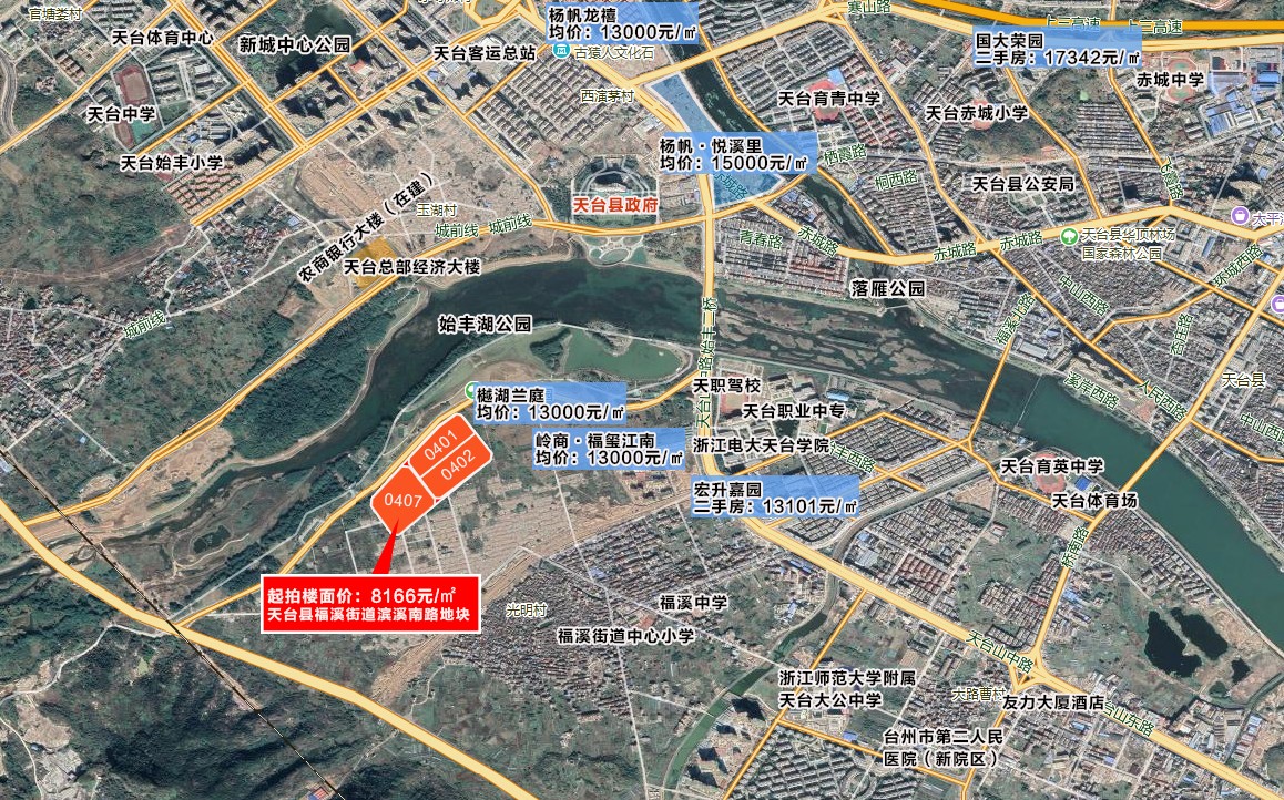 因故终止!天台福溪街道滨溪南路商住地块终止出让