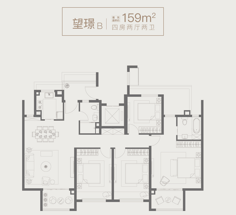 扬州金地华著户型图