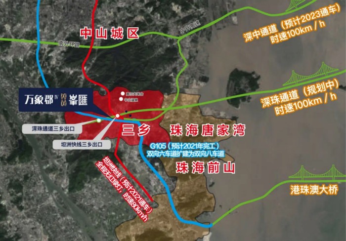 坦洲快线接驳中山主城区连通珠海,对沿线楼盘有何利好