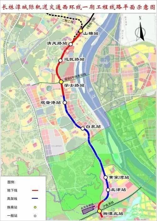 长沙地铁3号线南延线所有高架站点全部封顶