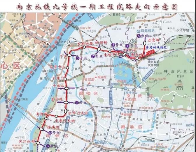 地铁9号线最新线路图