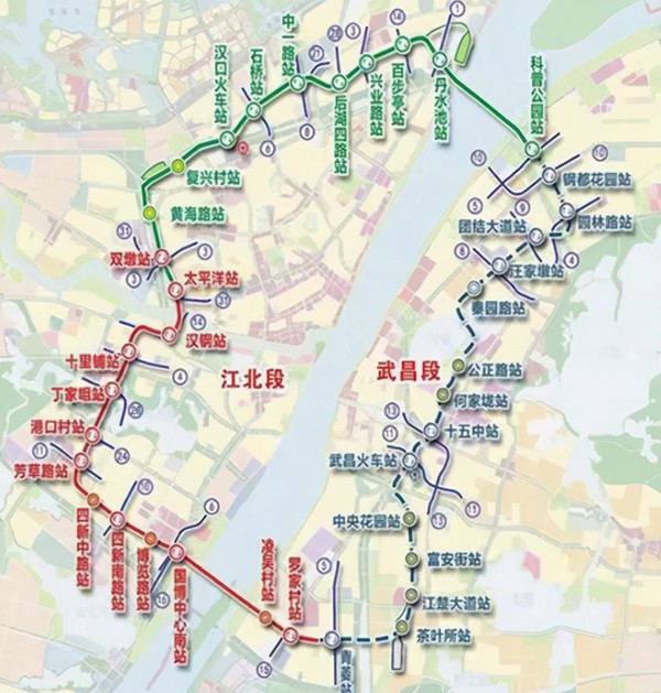 武汉将迎世界第二 国内第一长"60km超长城轨交通!地铁12号线.