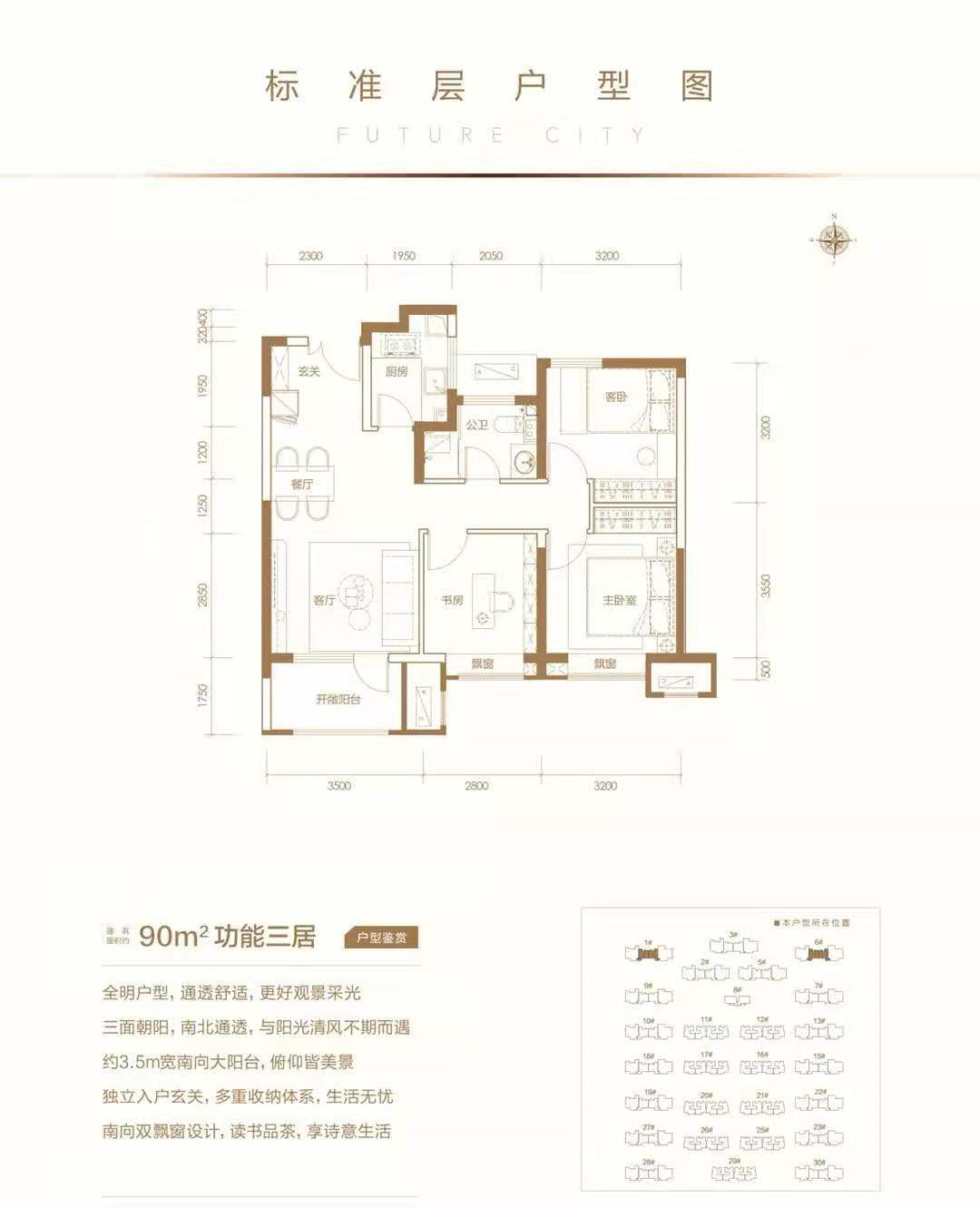 涿州中冶未来城89㎡的是三居室吗-面积那么小能住吗