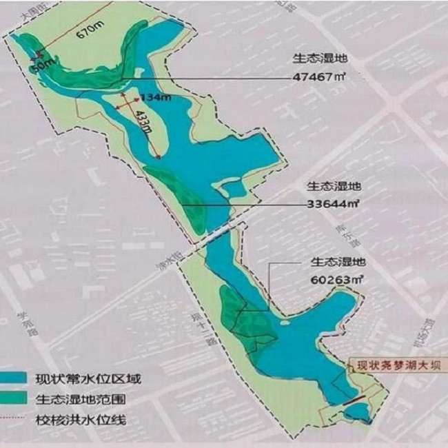 尧梦湖公园建设现场实勘,年底涑水街以北主体完工!周边楼盘有"福"了!