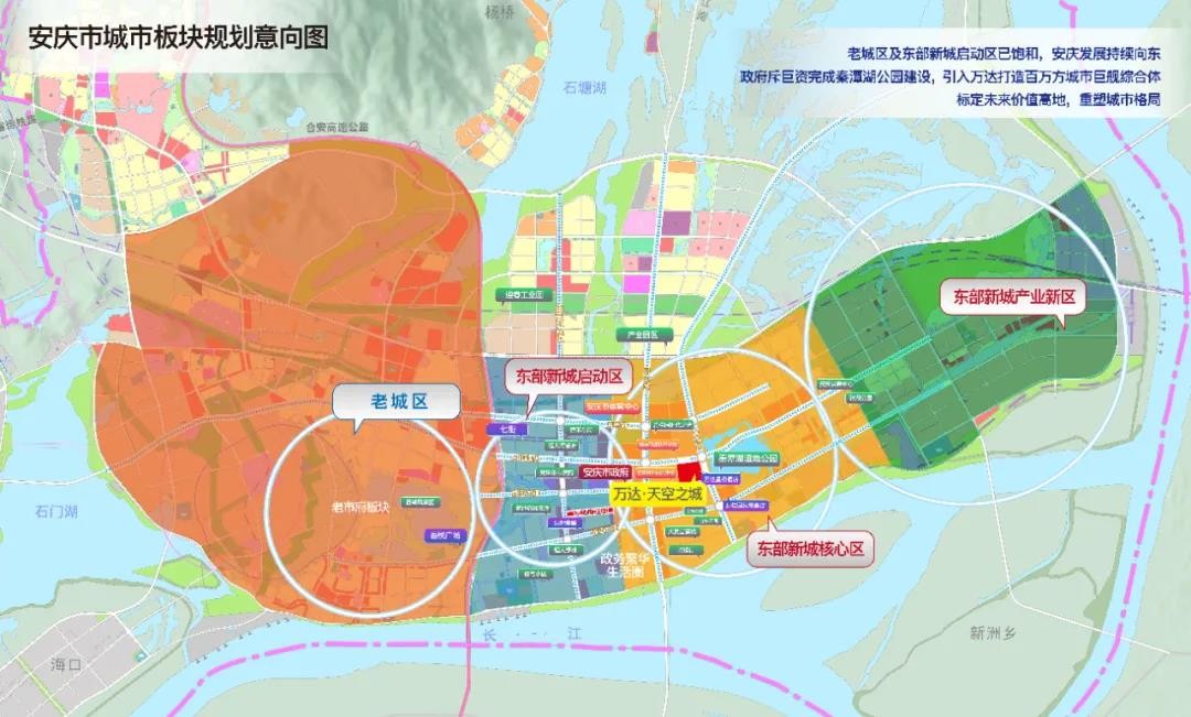 丨安庆城市板块规划意向图