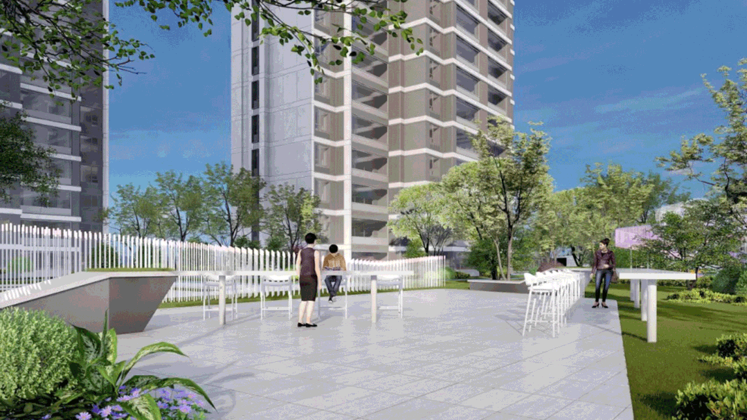 中交中梁星海天宸园林效果图