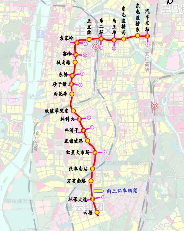 官宣长沙地铁7号线即将开工周边地铁盘会火