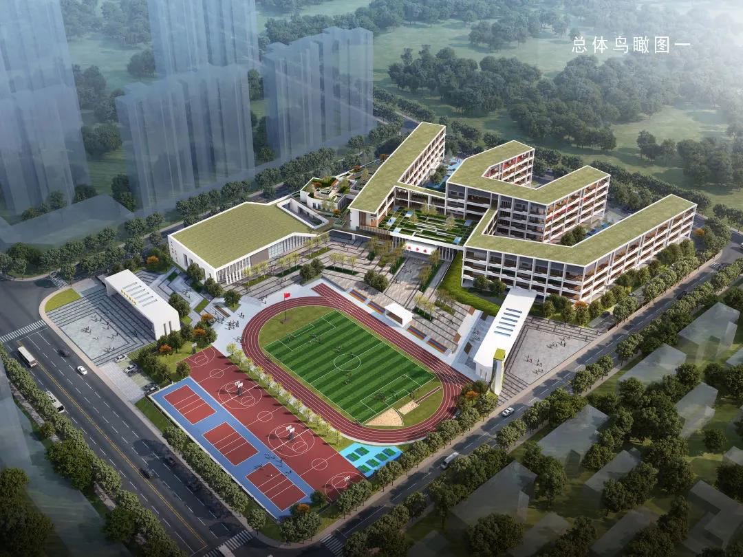 砂子塘潭州小学鸟瞰图