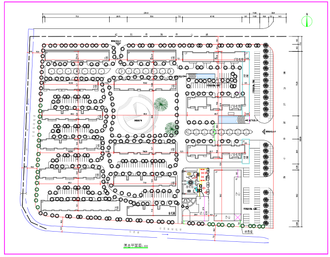 明泽园住宅小区项目原规划总平面图