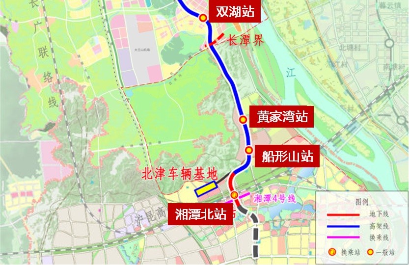 长沙地铁3号线南延线湘潭北站站封顶绿地湘江城际空间站地铁利好又近