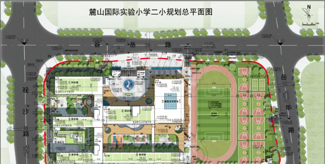 长沙楼市 房产楼讯 根据规划,麓山国际实验小学二小规划办学规模为48