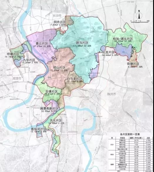 长株潭城市群生态绿心片区规划图