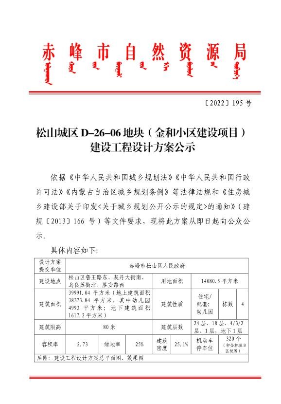 松山区这个小区内新建一所幼儿园,快来看看具体位置在哪-赤峰楼盘网