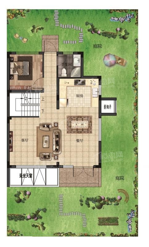 湖州黄浦湾·玉象府3室2厅2卫户型图-湖州楼盘网