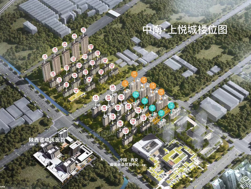西安中南61上悦城|东沣效果图_实景图_样板间-西安