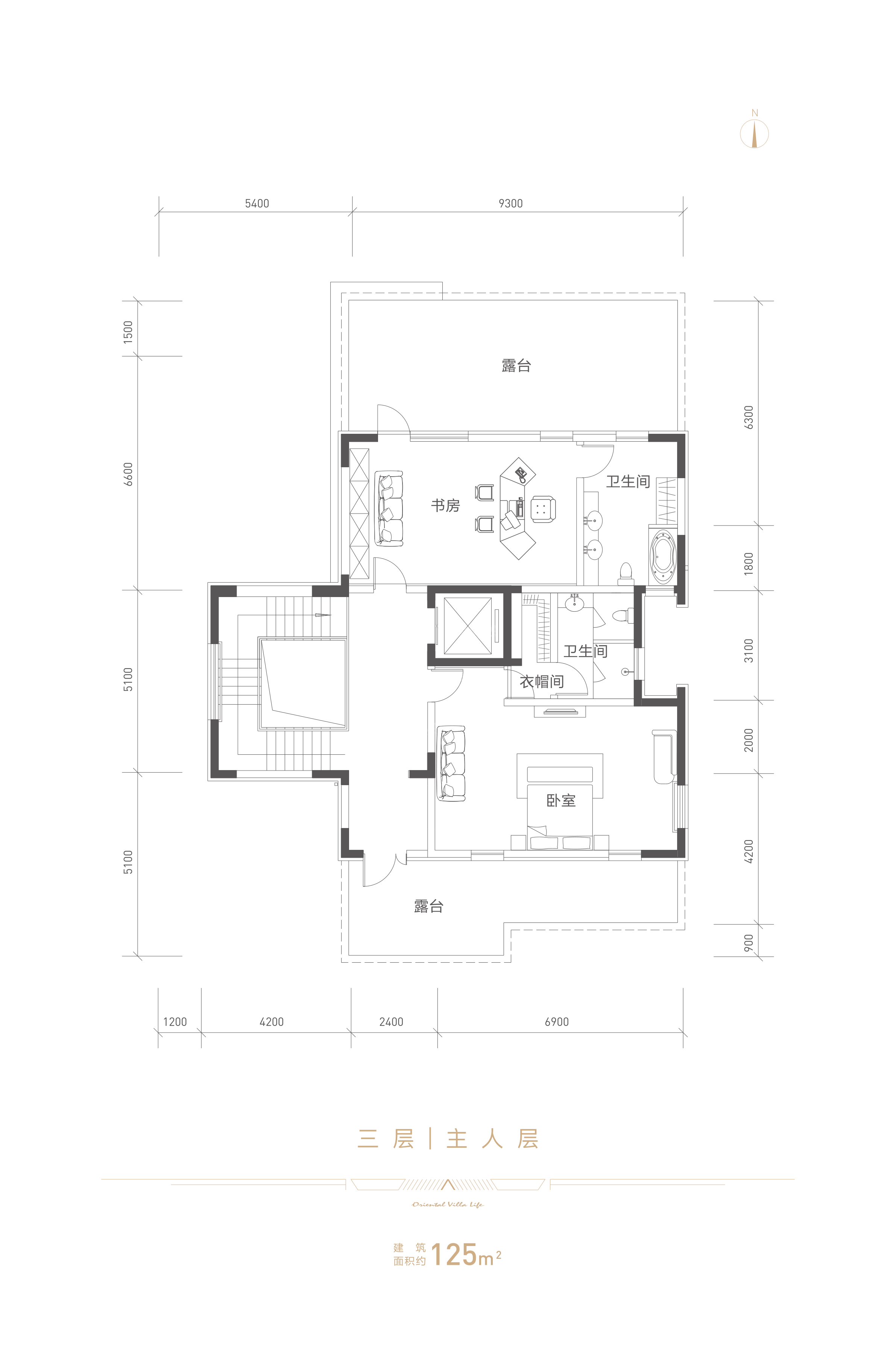 北京优山美地a区6室3厅7卫户型图-北京楼盘网