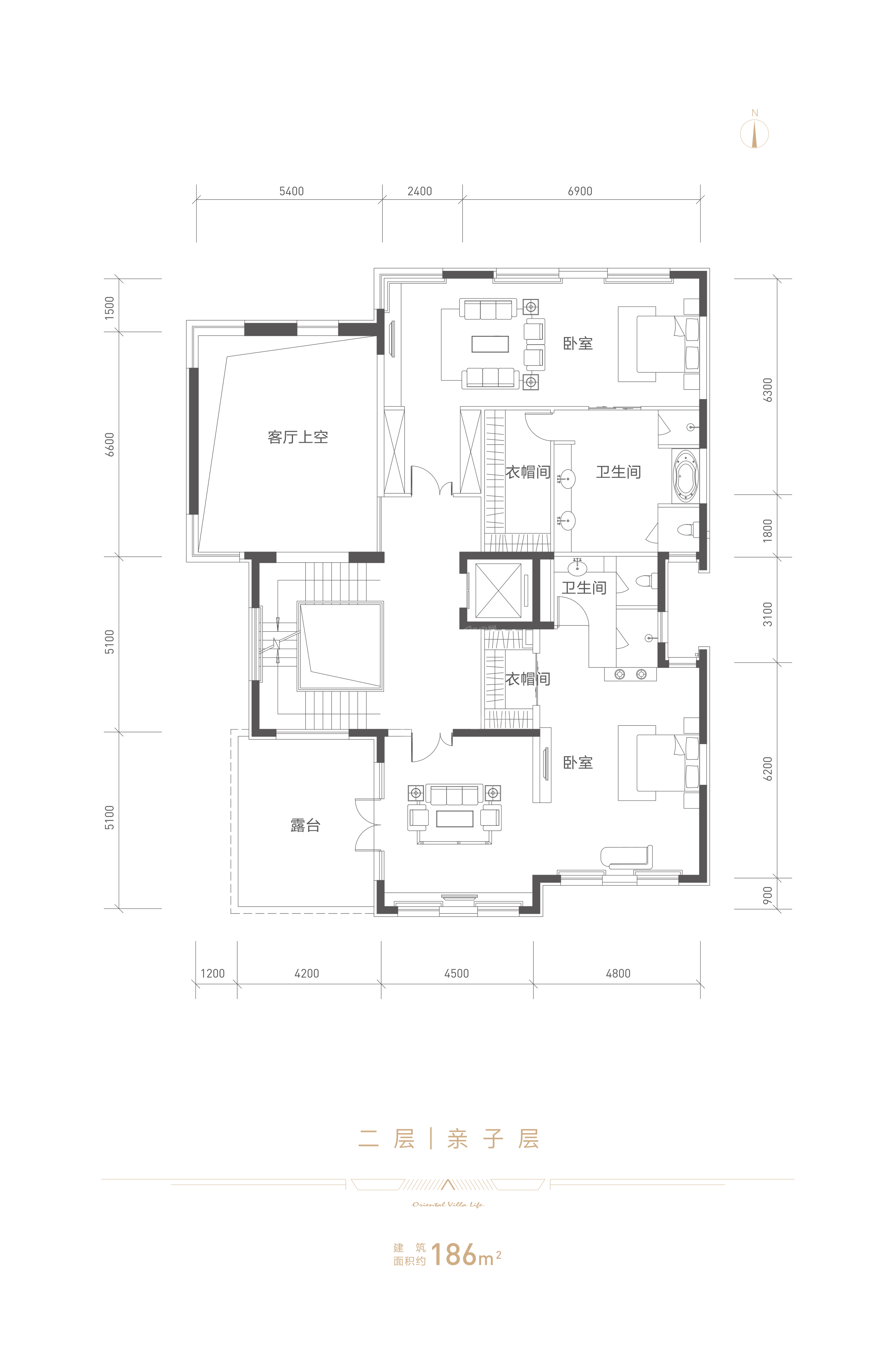 北京优山美地a区6室3厅7卫户型图-北京楼盘网