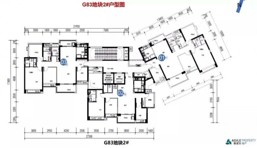 中山雅居乐湾际壹号楼层平面图户型图-中山楼盘网